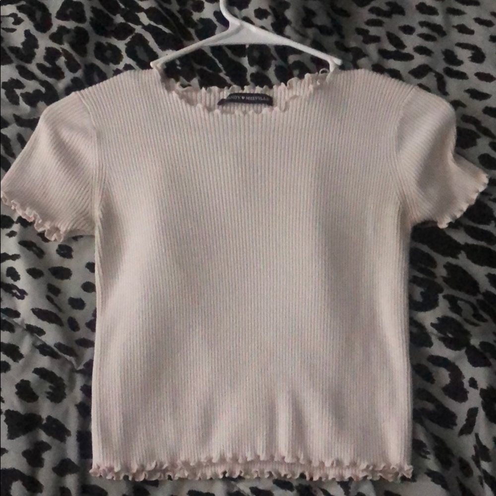 Brandy Melville light pink shirt